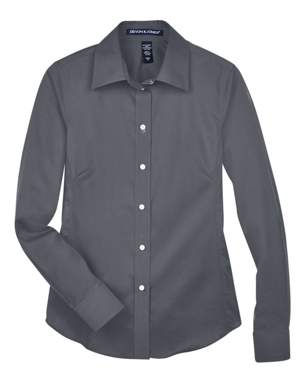 Devon & Jones Women's Crown Collection® Solid Stretch Twill Woven Dress Shirt - DG530W Graphite