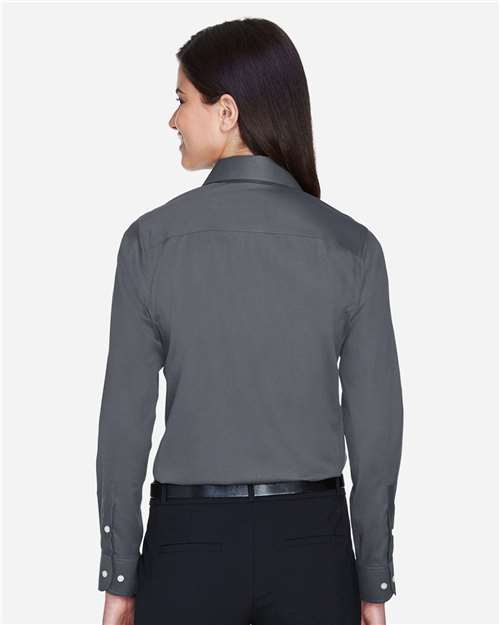 Devon & Jones Women's Crown Collection® Solid Stretch Twill Woven Dress Shirt - DG530W Graphite