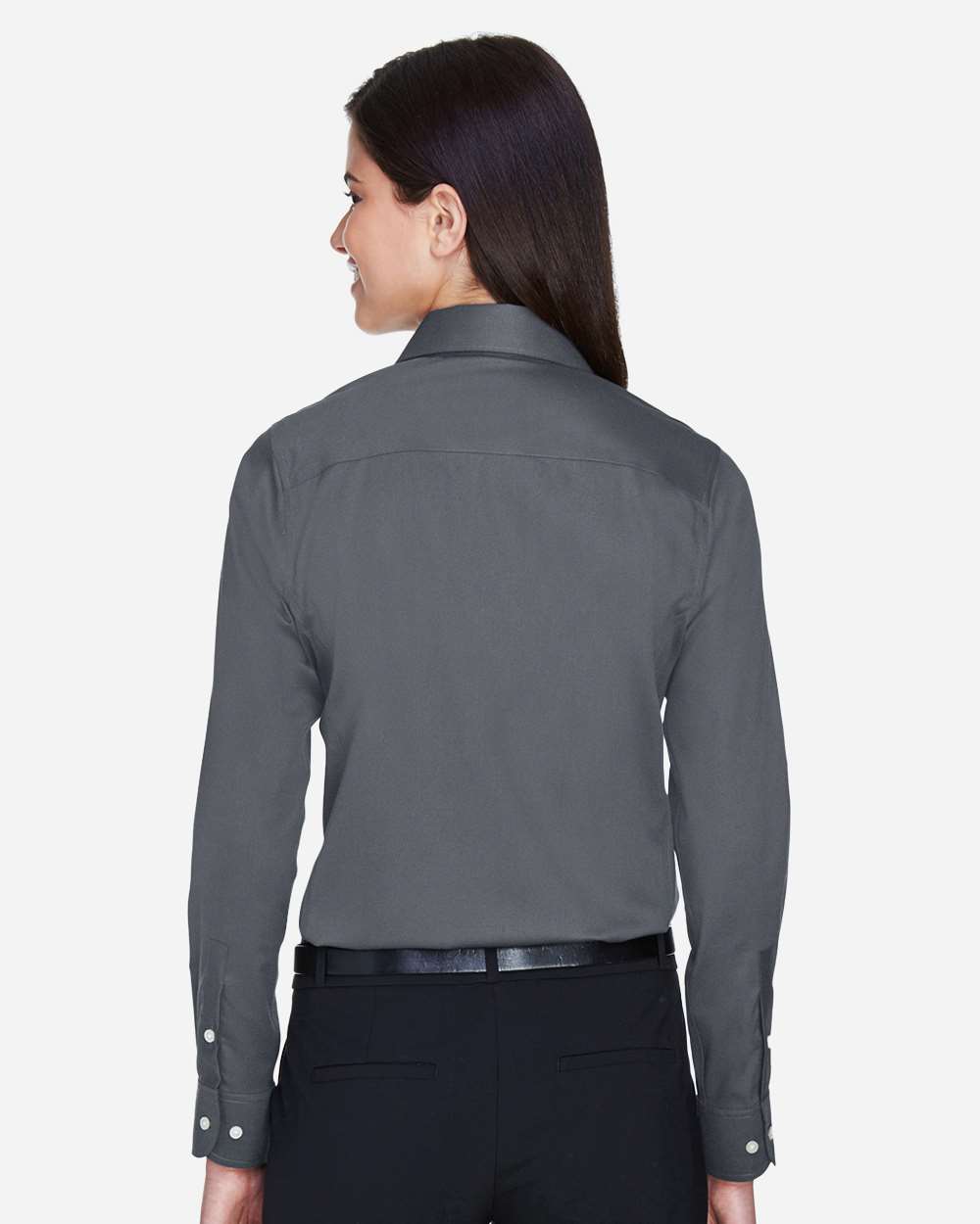Devon & Jones Women's Crown Collection® Solid Stretch Twill Woven Dress Shirt - DG530W Graphite