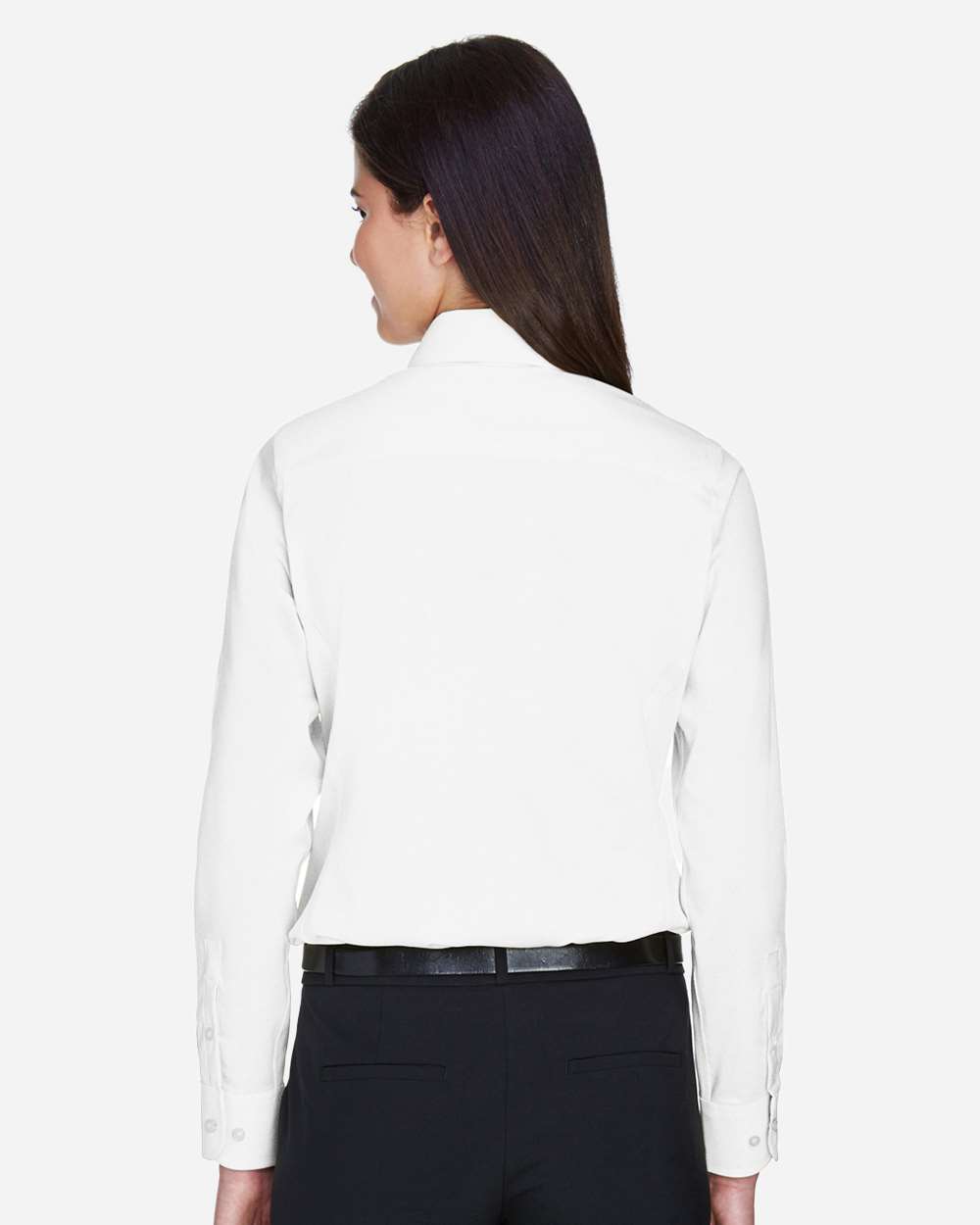 Devon & Jones Women's Crown Collection® Solid Stretch Twill Woven Dress Shirt - DG530W White