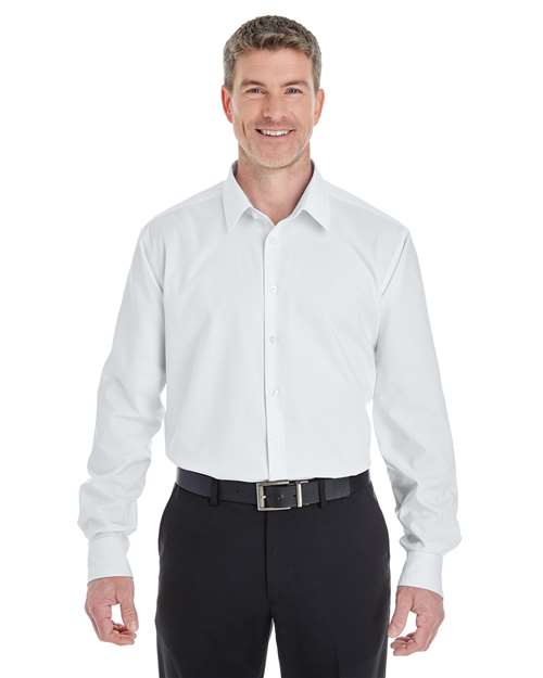 Devon & Jones Men's Crown Collection® Royal Dobby Dress Shirt - DG532 White
