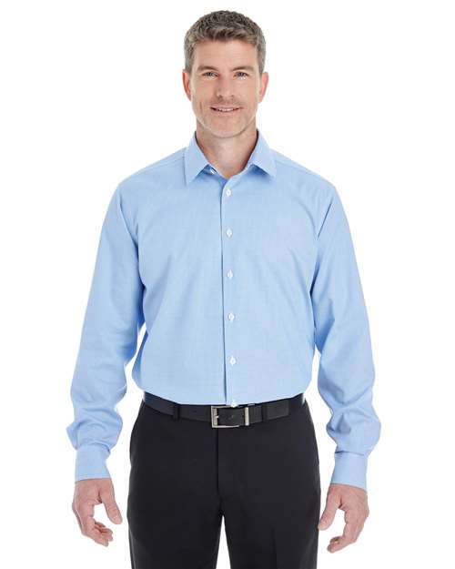 Devon & Jones Men's Crown Collection® Royal Dobby Dress Shirt - DG532 French Blue