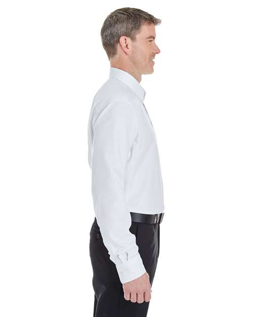 Devon & Jones Men's Crown Collection® Royal Dobby Dress Shirt - DG532 White