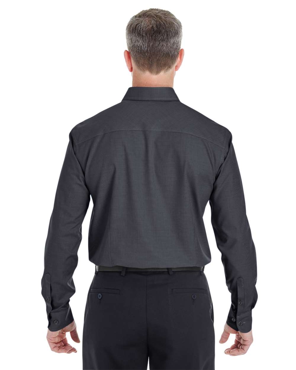 Devon & Jones Men's Crown Collection® Royal Dobby Dress Shirt - DG532 Black