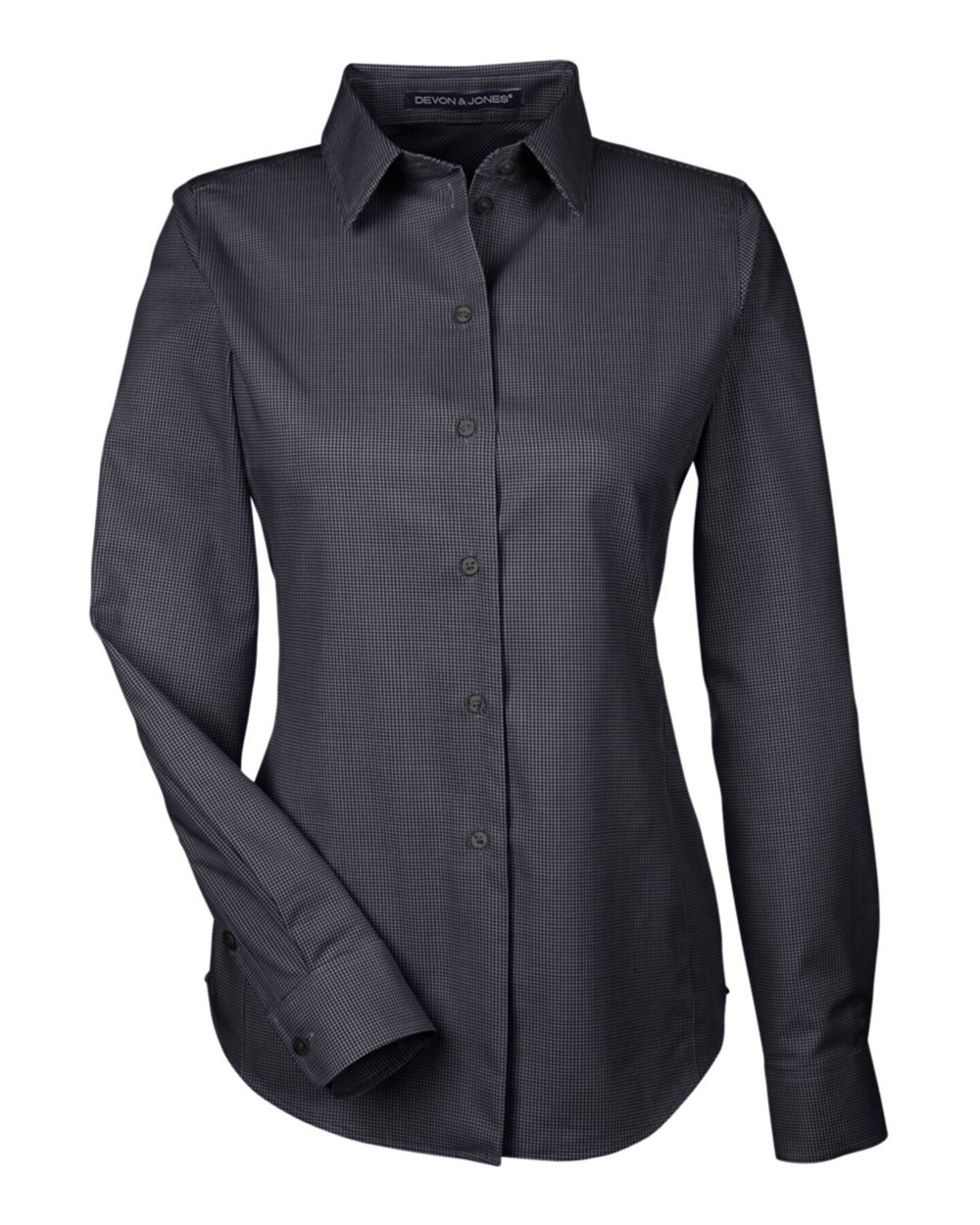 Devon & Jones Women's Crown Collection® Royal Dobby Woven Dress Shirt - DG532W Black