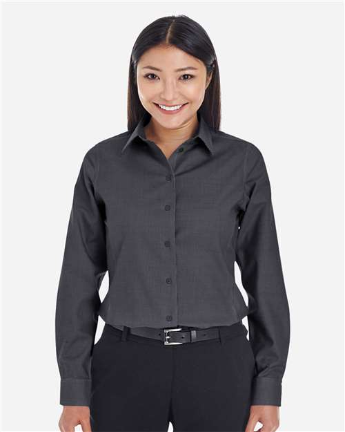 Devon & Jones Women's Crown Collection® Royal Dobby Woven Dress Shirt - DG532W Black