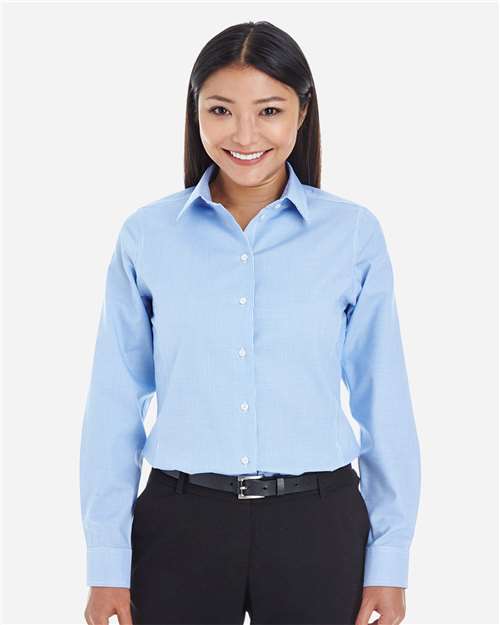 Devon & Jones Women's Crown Collection® Royal Dobby Woven Dress Shirt - DG532W French Blue
