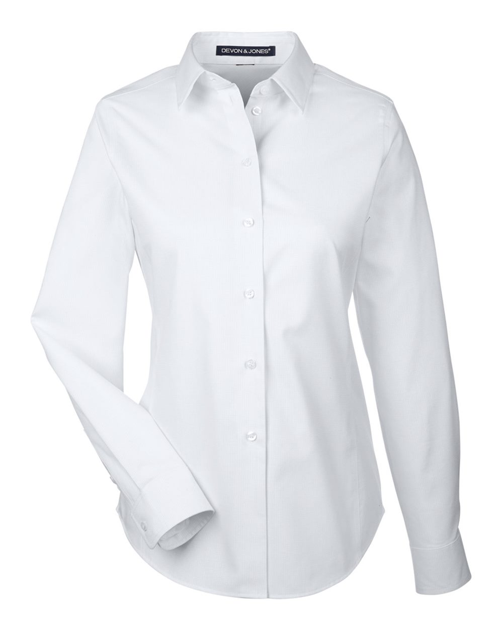 Devon & Jones Women's Crown Collection® Royal Dobby Woven Dress Shirt - DG532W White