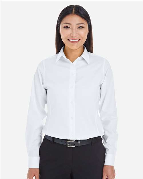 Devon & Jones Women's Crown Collection® Royal Dobby Woven Dress Shirt - DG532W White