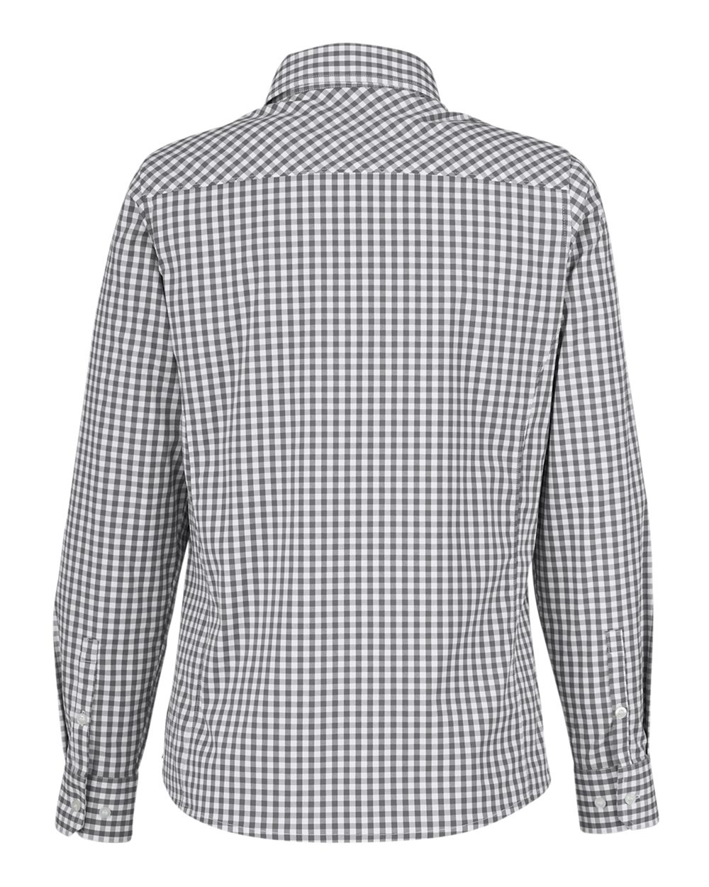 Devon & Jones Women's CrownLux Performance® Gingham Dress Shirt - DG536W Graphite- White
