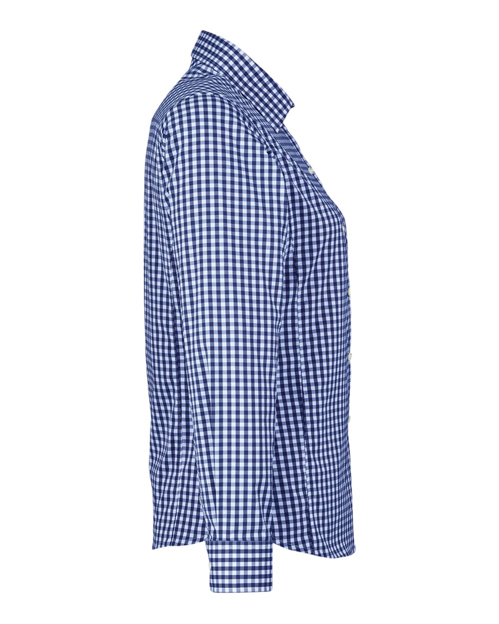 Devon & Jones Women's CrownLux Performance® Gingham Dress Shirt - DG536W Navy- White