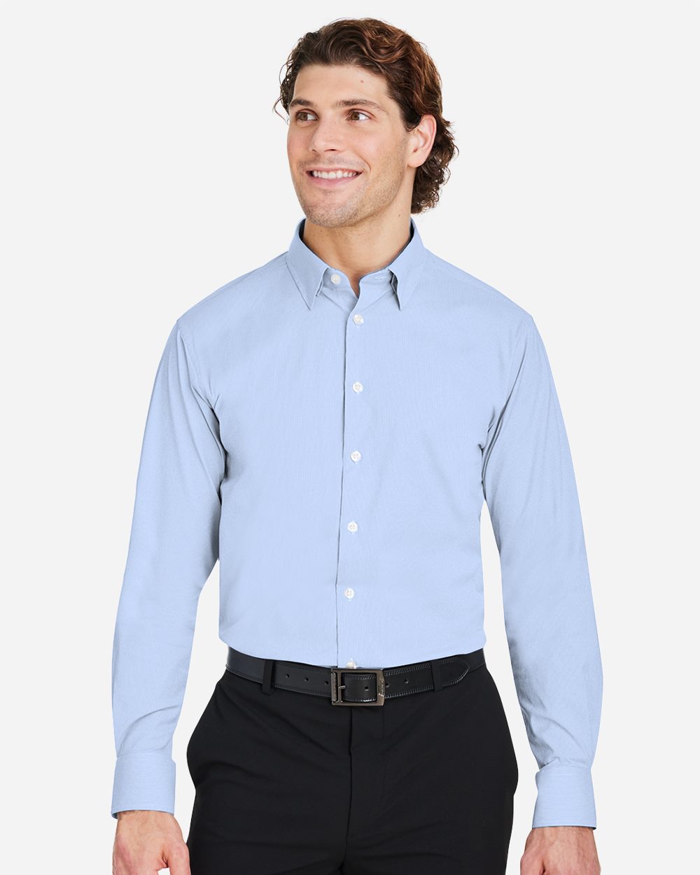 Harriton Men's CrownLux Performance® Microstripe Dress Shirt - DG537