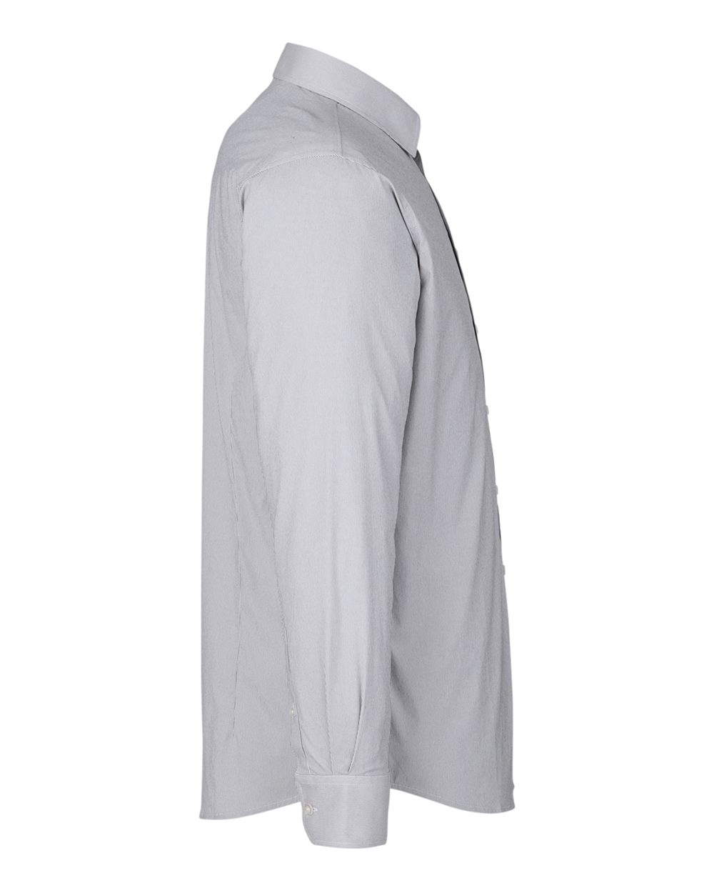 Devon & Jones Men's CrownLux Performance® Microstripe Dress Shirt - DG537 Graphite- White