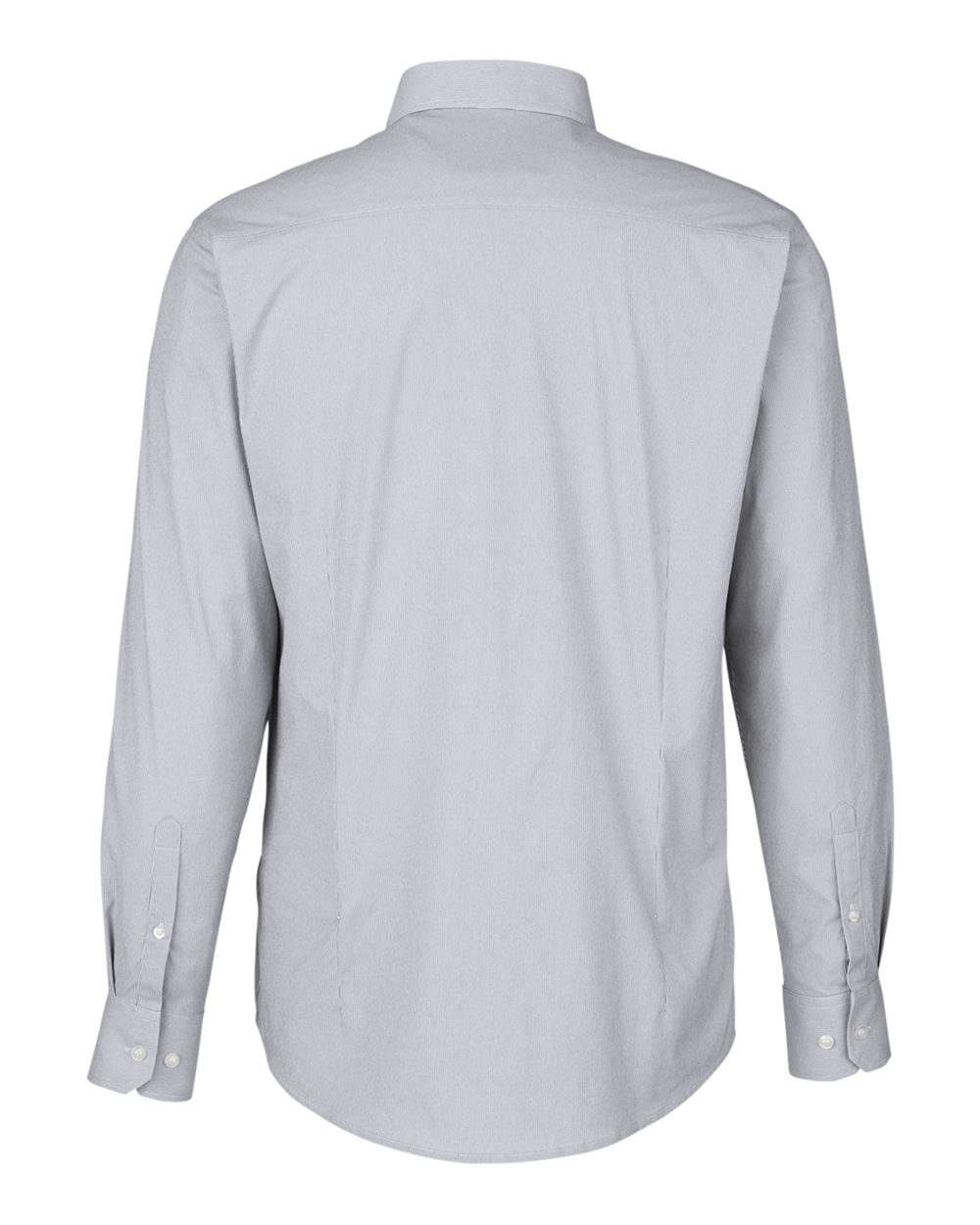 Devon & Jones Men's CrownLux Performance® Microstripe Dress Shirt - DG537 Graphite- White