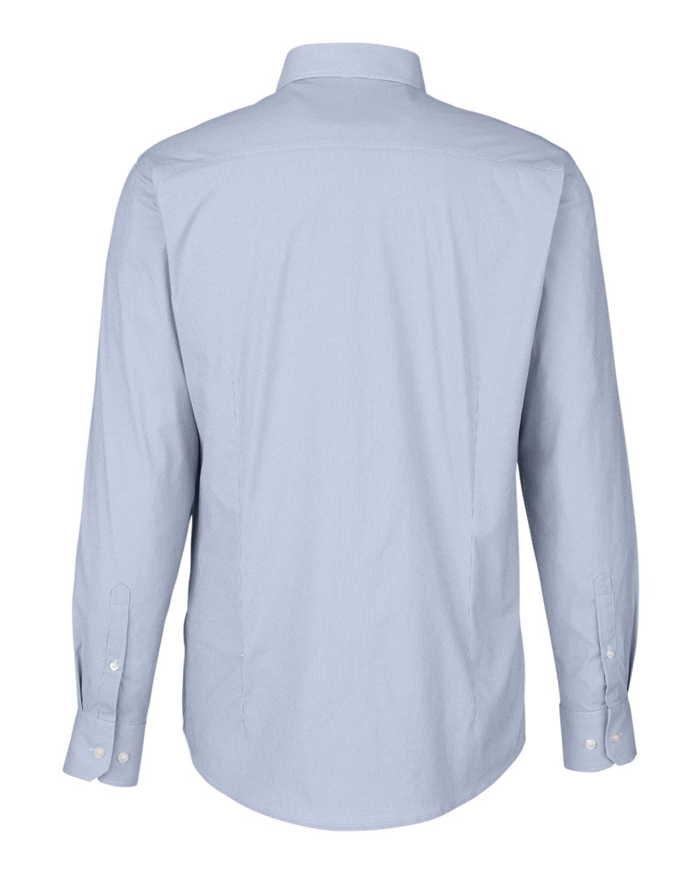 Devon & Jones Men's CrownLux Performance® Microstripe Dress Shirt - DG537 Navy- White