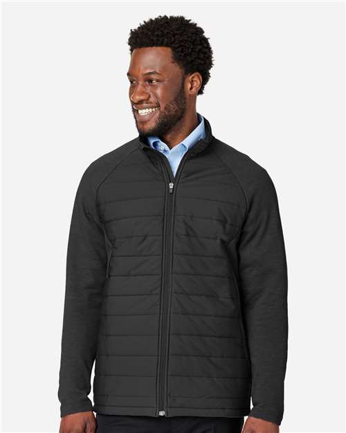 Devon & Jones Men's New Classics® Charleston Hybrid Jacket - DG704 Black- Melange Black
