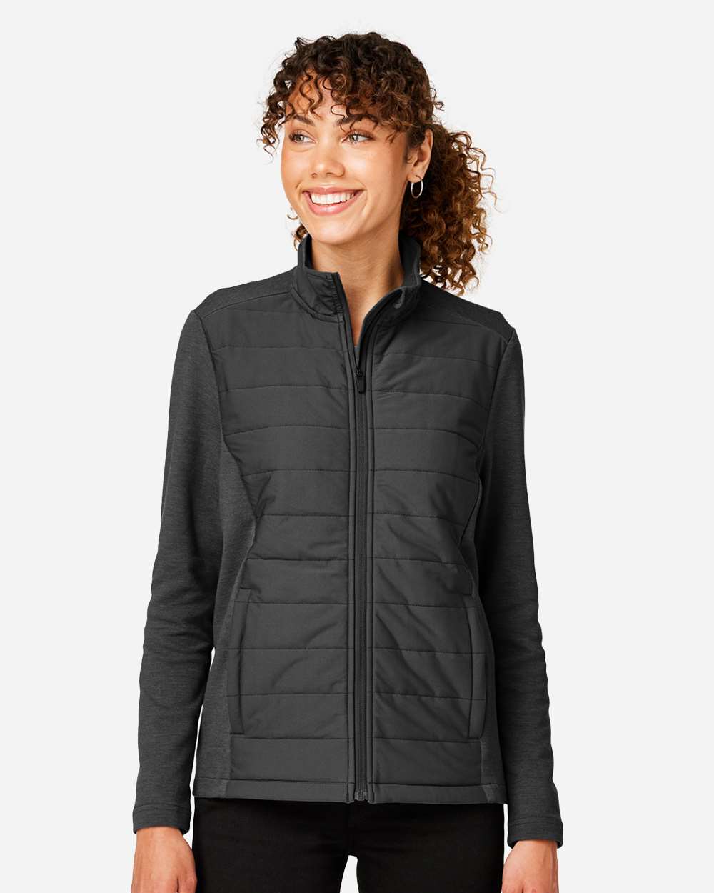 Devon & Jones Women's New Classics® Charleston Hybrid Jacket - DG704W Black- Melange Black