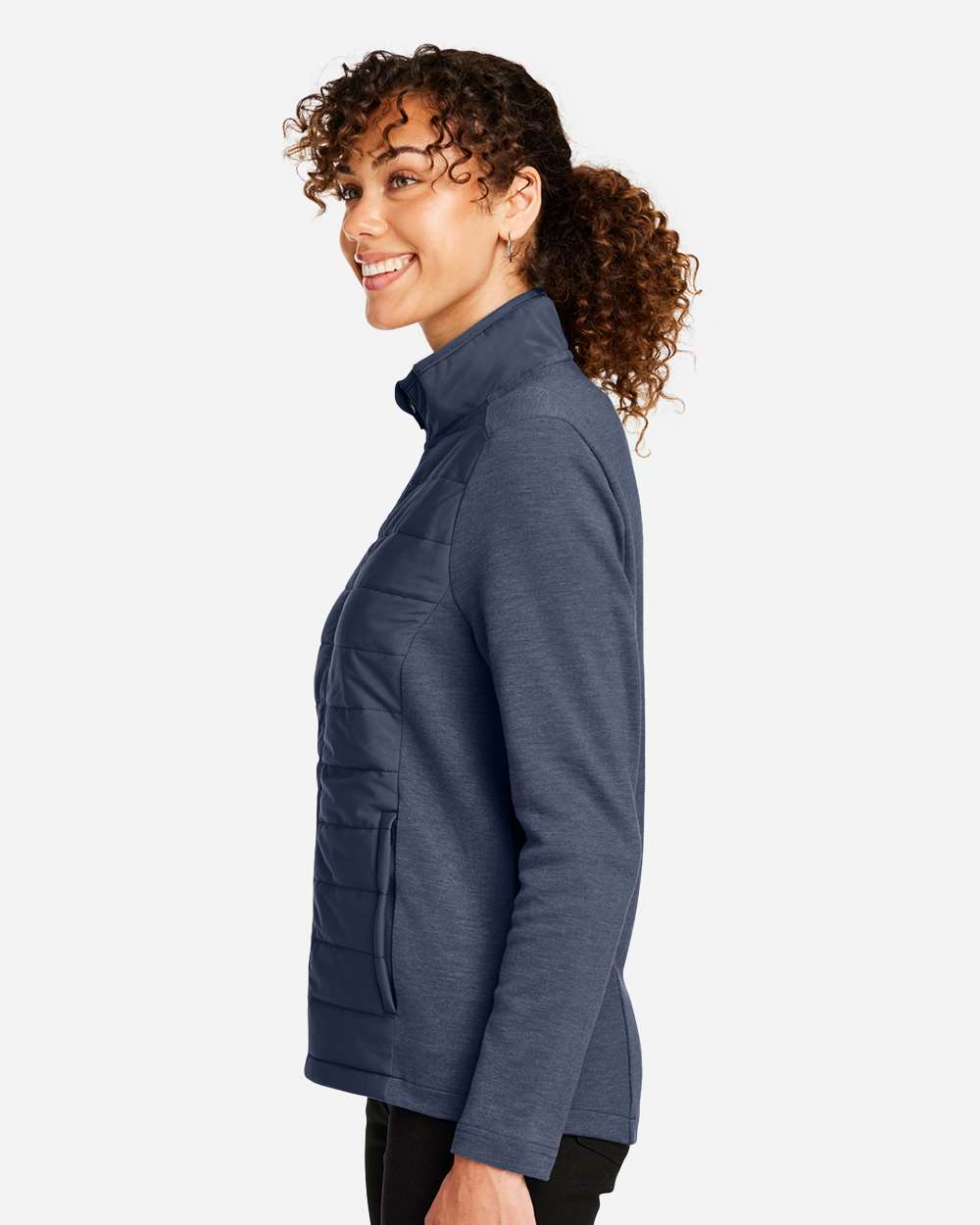 Devon & Jones Women's New Classics® Charleston Hybrid Jacket - DG704W Navy Melange- Navy