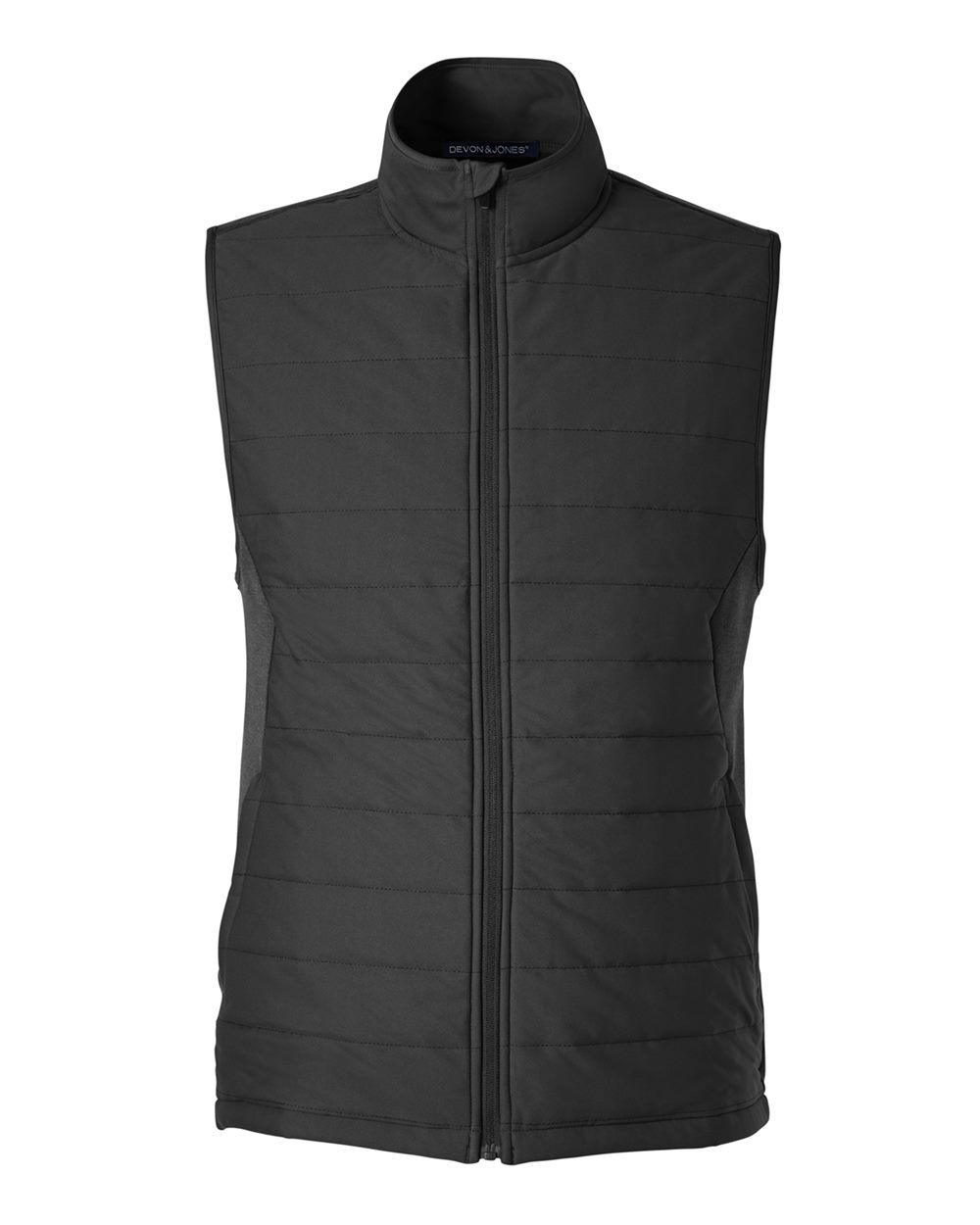 Devon & Jones Men's New Classics® Charleston Hybrid Vest - DG706 Black- Melange Black