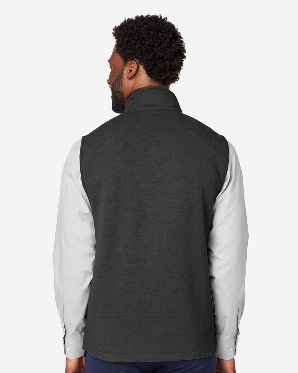 Devon & Jones Men's New Classics® Charleston Hybrid Vest - DG706 Black- Melange Black