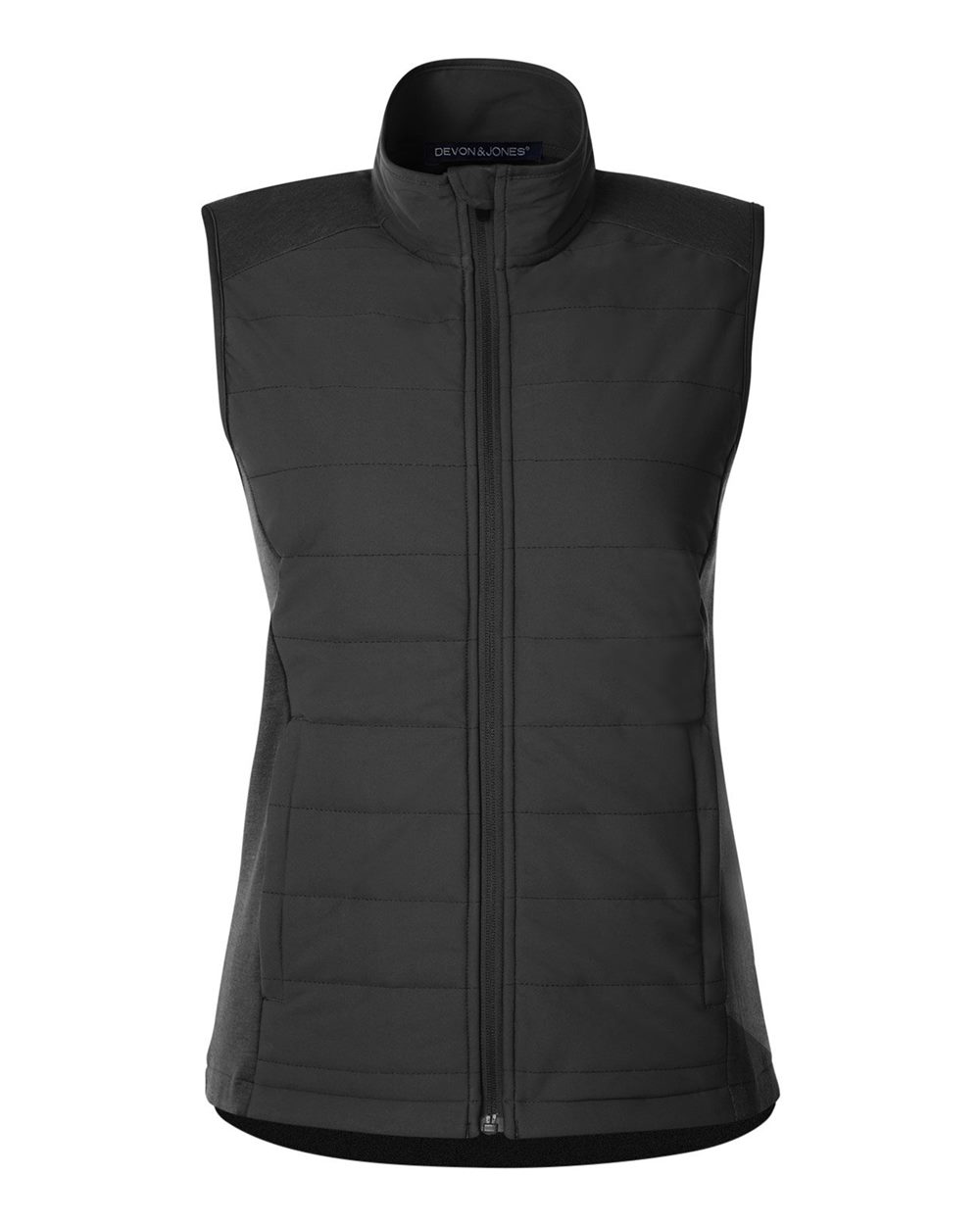 Devon & Jones Women's New Classics® Charleston Hybrid Vest - DG706W Black- Melange Black