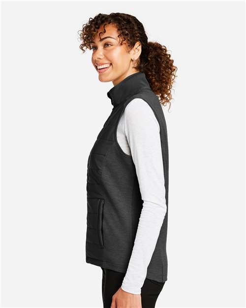 Devon & Jones Women's New Classics® Charleston Hybrid Vest - DG706W Black- Melange Black