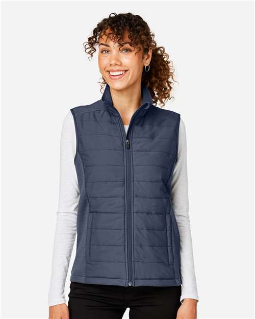 Devon & Jones Women's New Classics® Charleston Hybrid Vest - DG706W Navy Melange- Navy