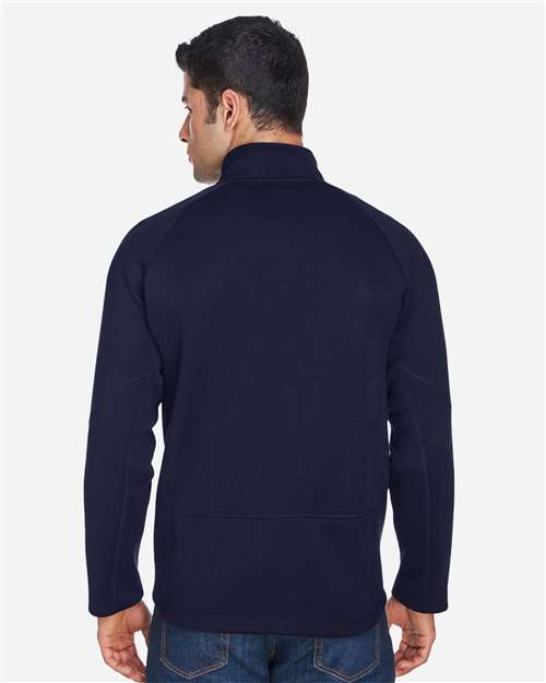 Devon & Jones Unisex Bristol Sweater Fleece Quarter-Zip Pullover - DG792 Navy
