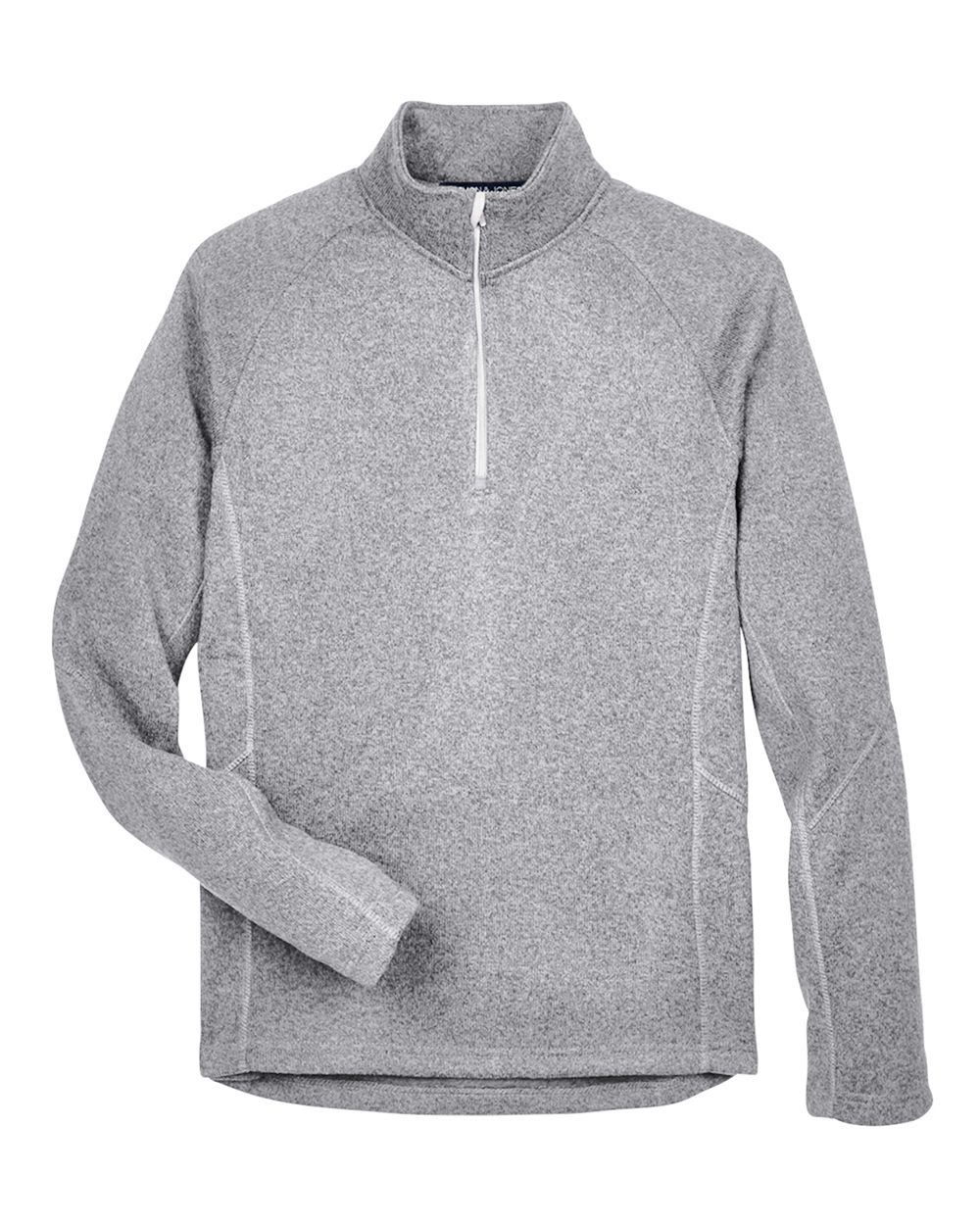 Devon & Jones Unisex Bristol Sweater Fleece Quarter-Zip Pullover - DG792 Grey Heather