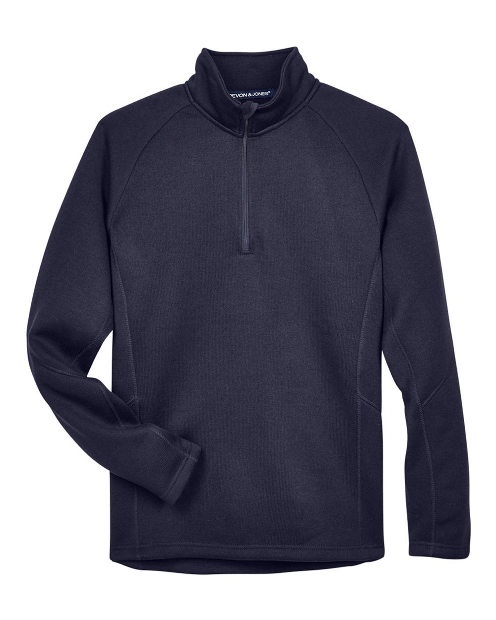 Devon & Jones Unisex Bristol Sweater Fleece Quarter-Zip Pullover - DG792 Navy