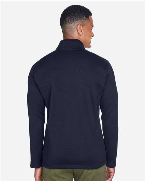 Devon & Jones Men's Bristol Full-Zip Sweater Fleece Jacket - DG793 Navy