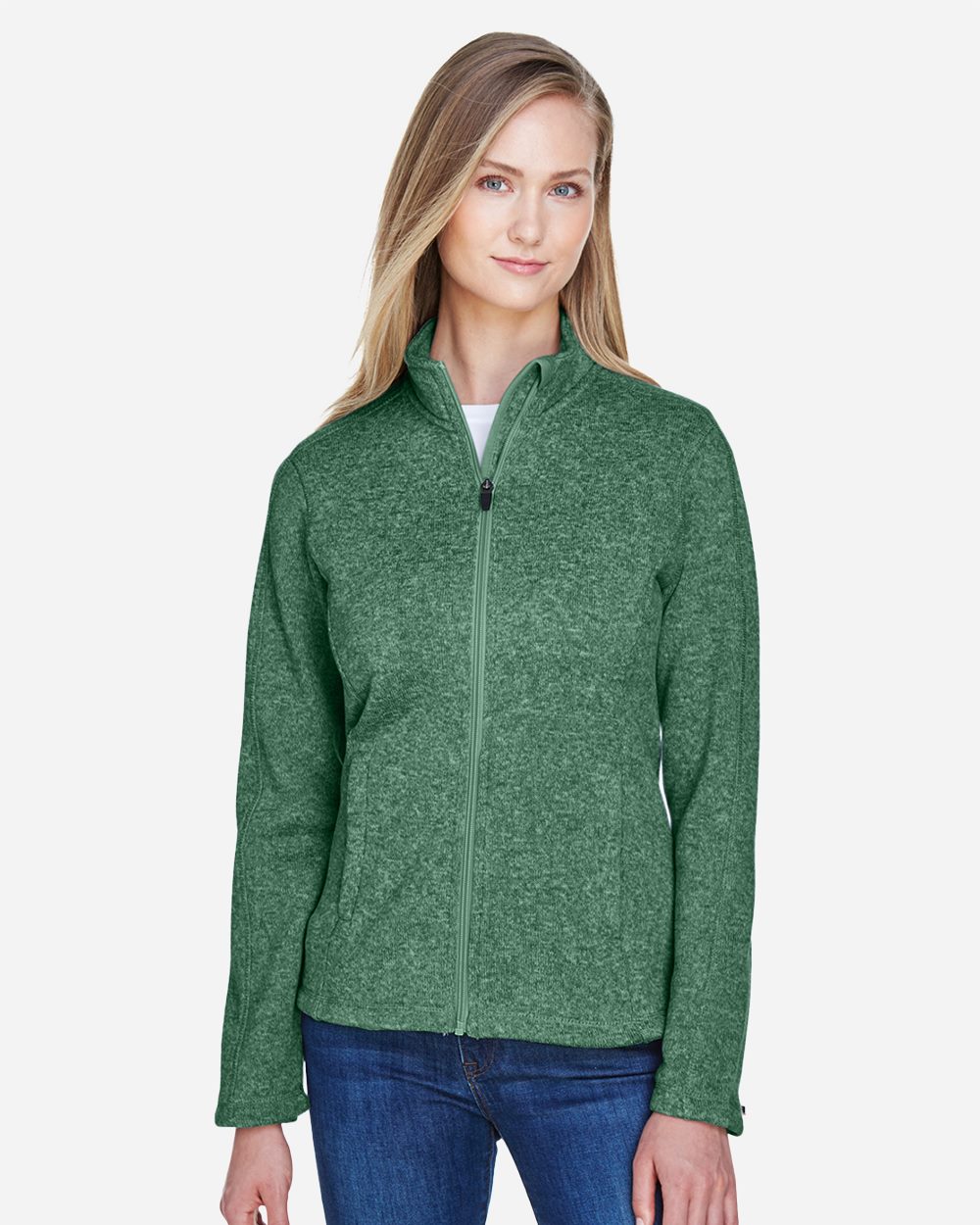 Devon & Jones Women's Bristol Full-Zip Sweater Fleece Jacket - DG793W