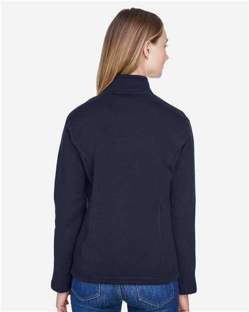 Devon & Jones Women's Bristol Full-Zip Sweater Fleece Jacket - DG793W Navy