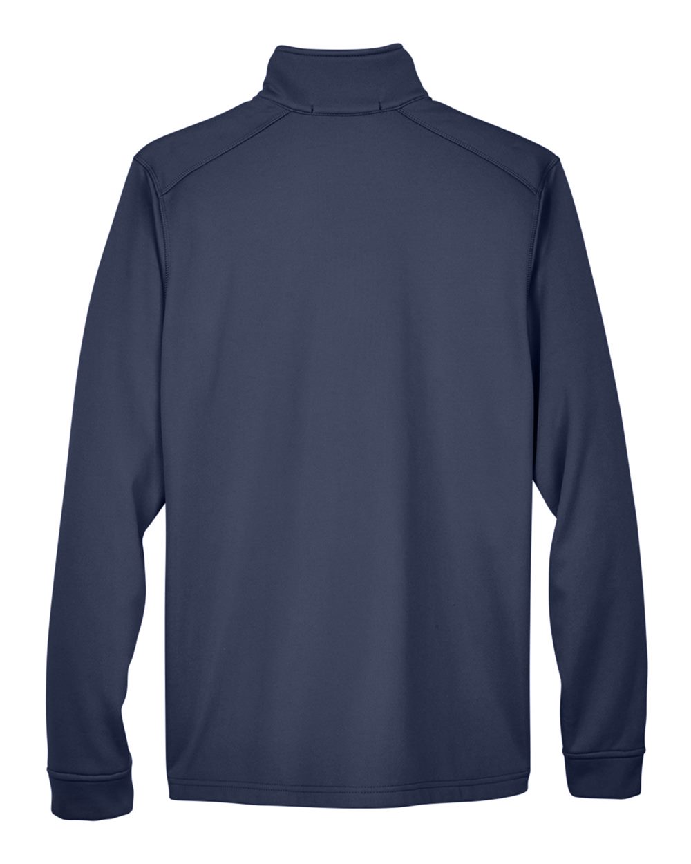 Devon & Jones Men's Newbury Colorblock Mélange Fleece Full-Zip jacket - DG796 Navy- Navy Heather
