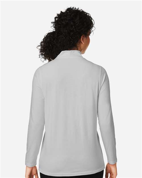Devon & Jones Women's Raleigh Shawl Collar Knit Top - DP121W Grey