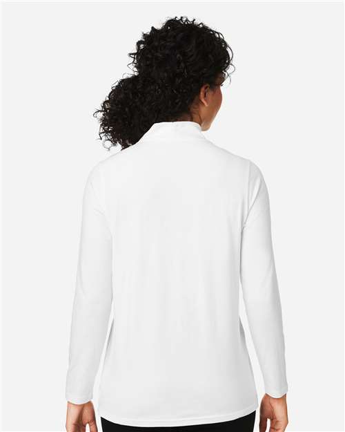 Devon & Jones Women's Raleigh Shawl Collar Knit Top - DP121W White