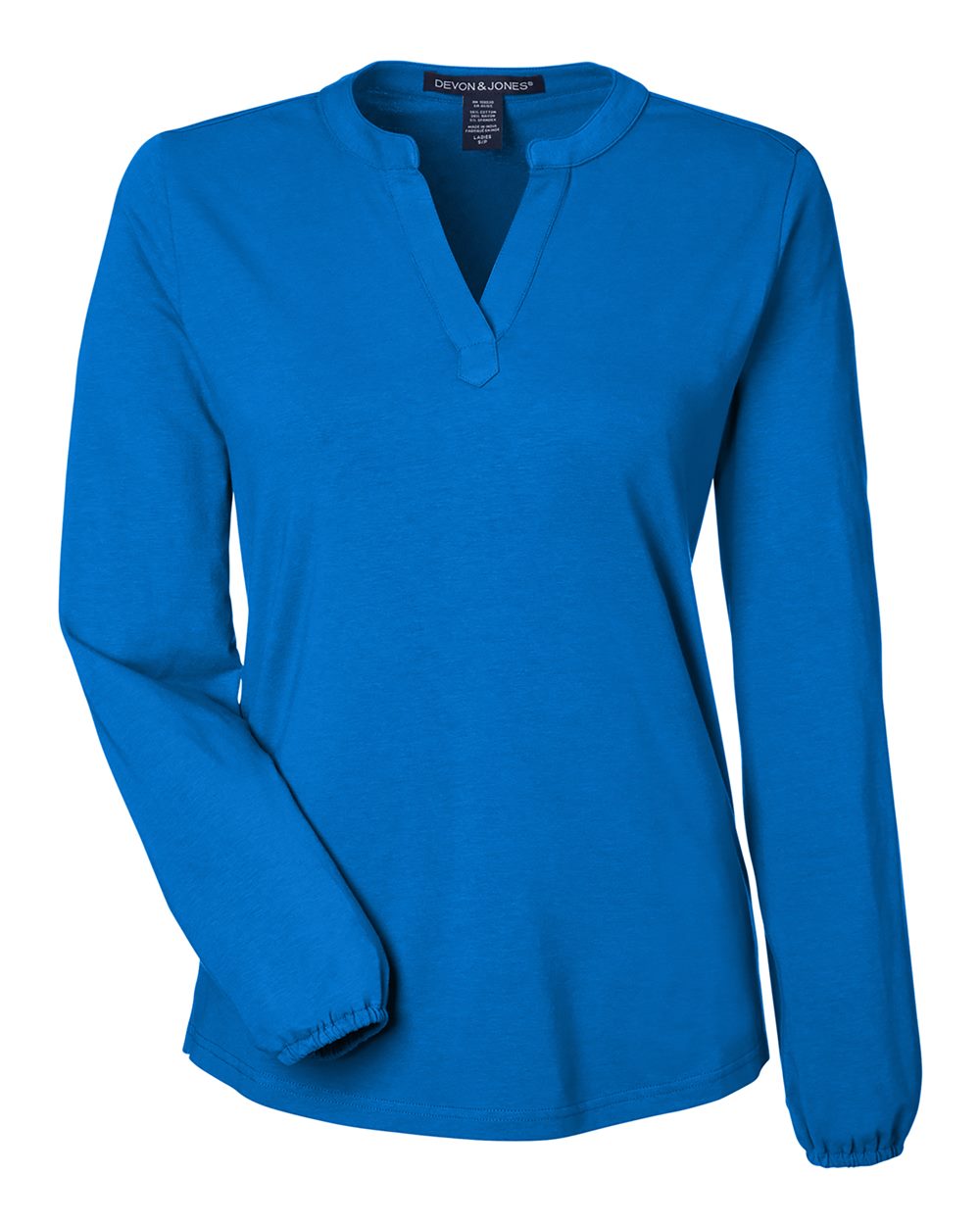 Devon & Jones Women's Raleigh Half-Placket Knit Top - DP122W French Blue