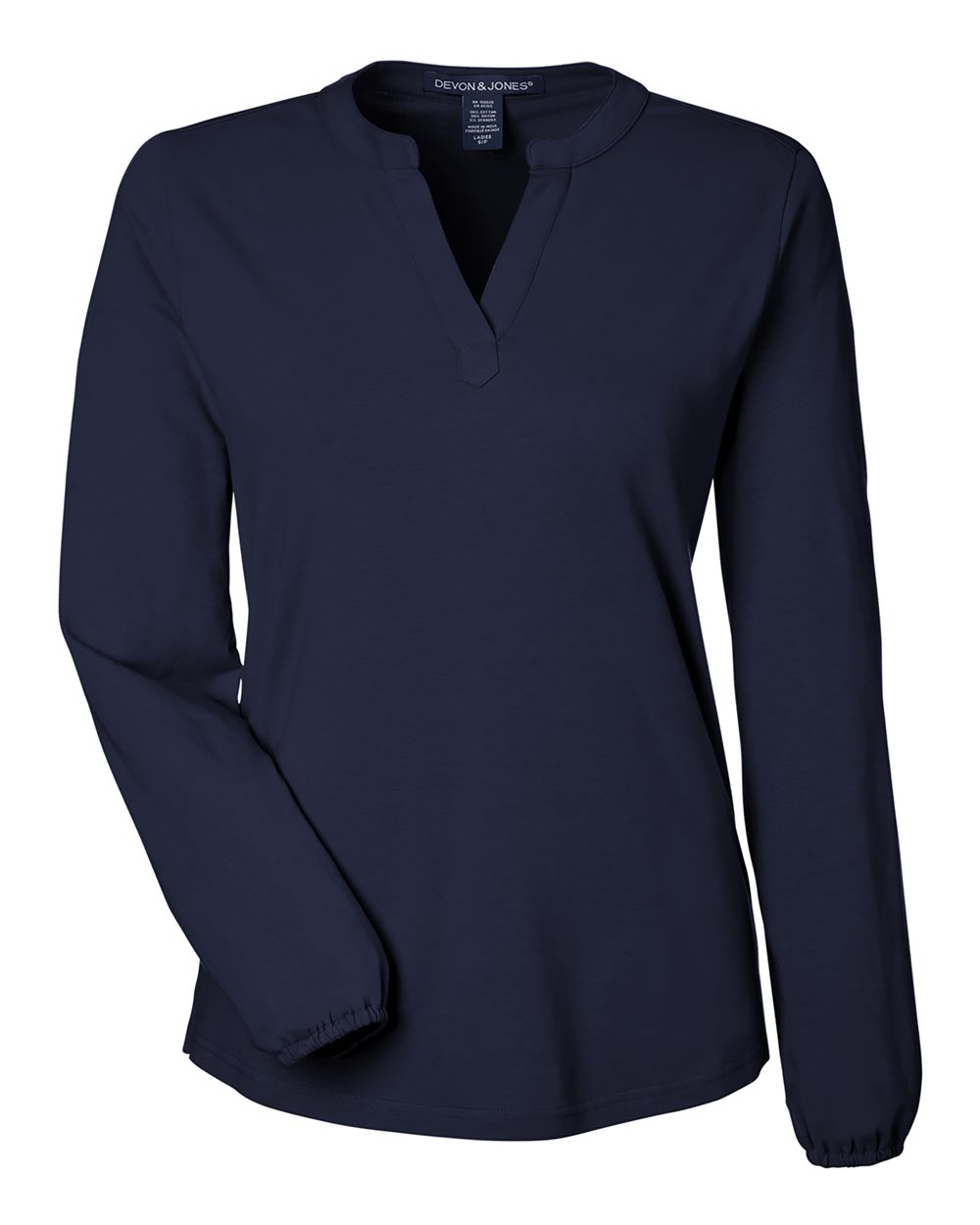Devon & Jones Women's Raleigh Half-Placket Knit Top - DP122W Navy