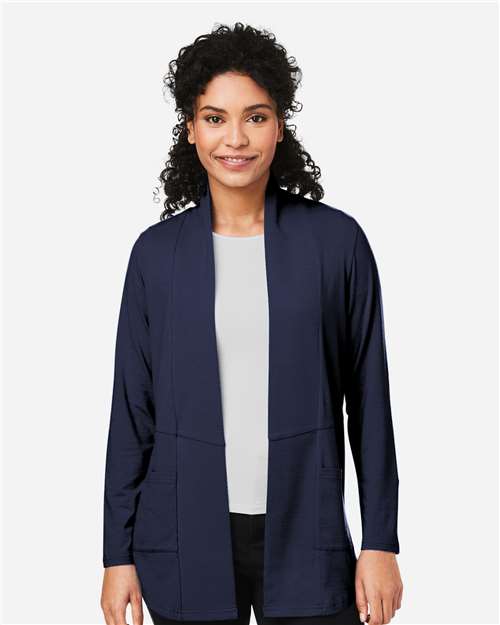 Devon & Jones Women's Raleigh Stretch Cardigan - DP125W Navy