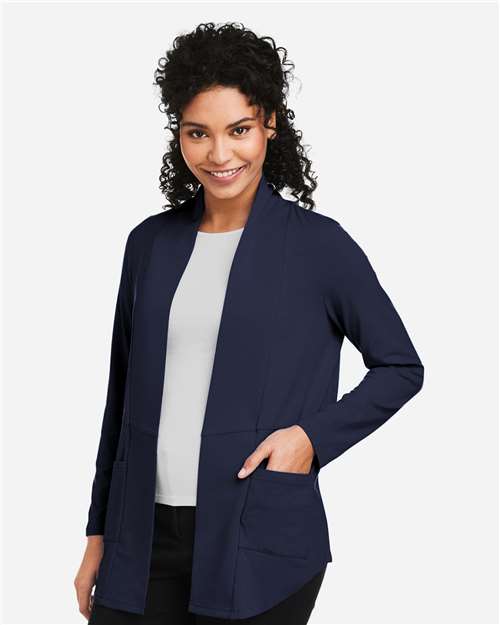 Devon & Jones Women's Raleigh Stretch Cardigan - DP125W Navy