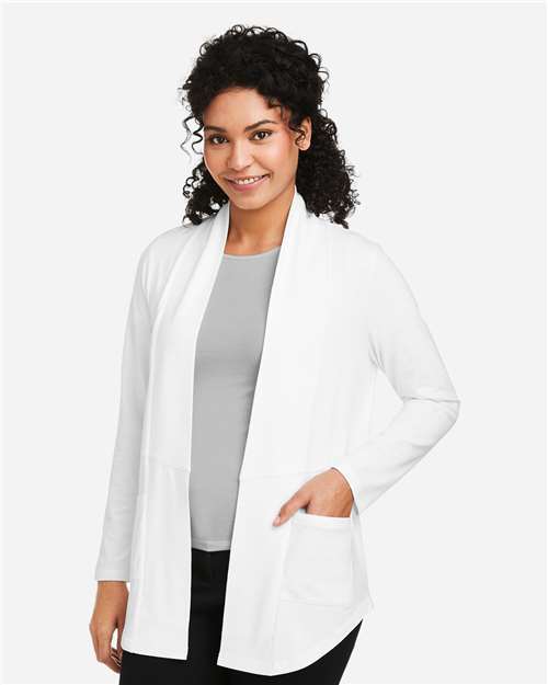 Devon & Jones Women's Raleigh Stretch Cardigan - DP125W White