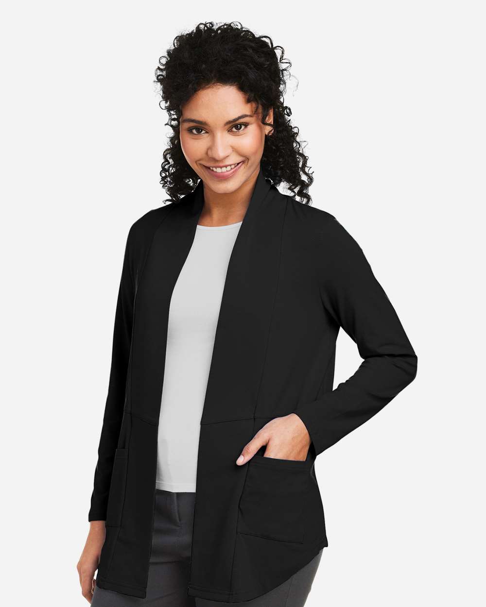 Devon & Jones Women's Raleigh Stretch Cardigan - DP125W Black