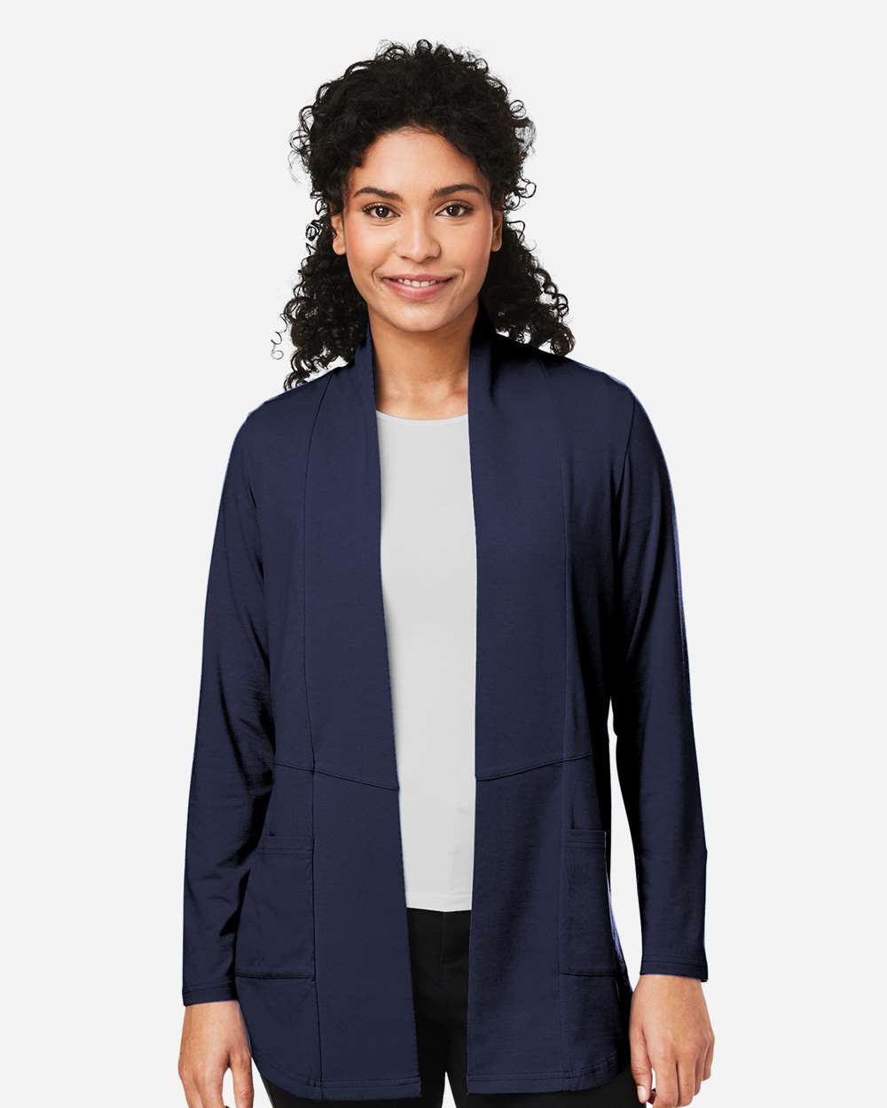 Devon & Jones Women's Raleigh Stretch Cardigan - DP125W Navy