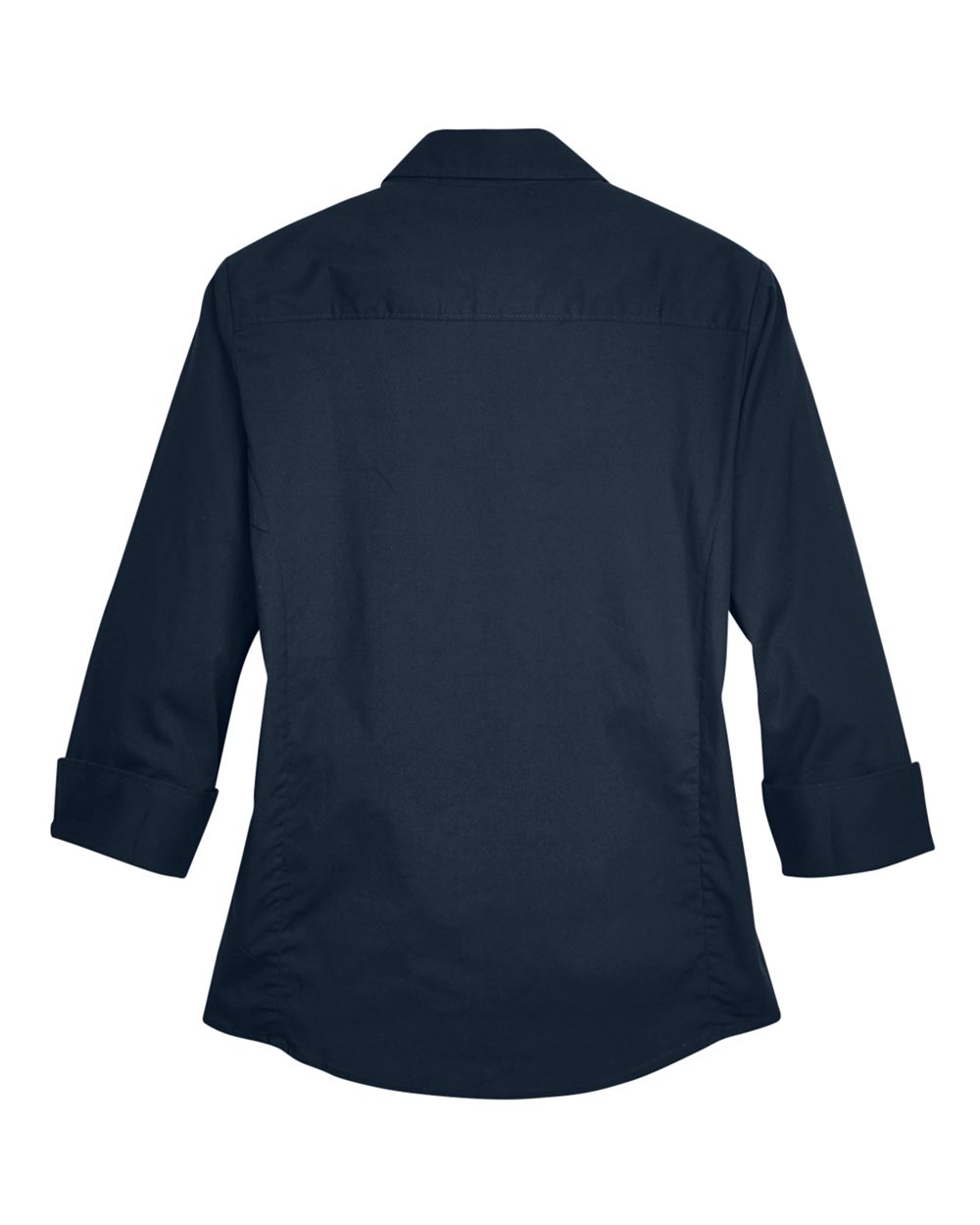Devon & Jones Women's Perfect Fit™ Three-Quarter Sleeve Stretch Poplin Dress Shirt - DP625W Navy