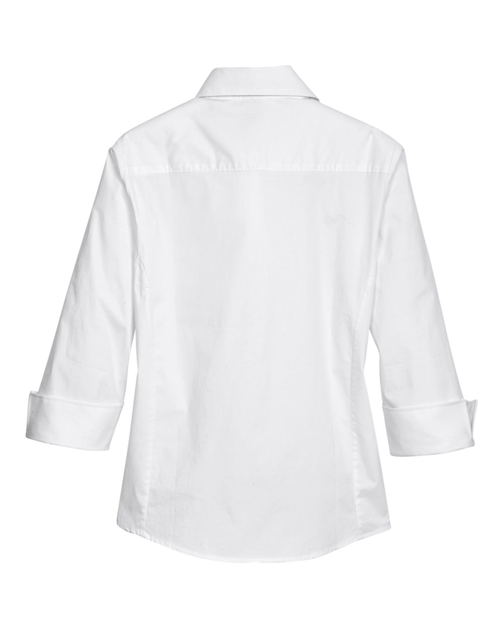 Devon & Jones Women's Perfect Fit™ Three-Quarter Sleeve Stretch Poplin Dress Shirt - DP625W White
