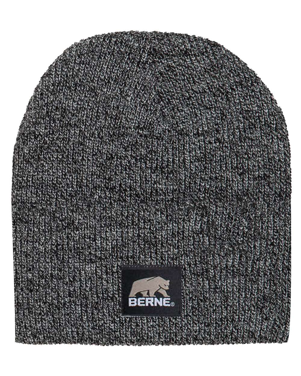 Berne Apparel Heritage Knit Beanie - H149 Black- White
