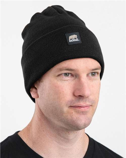 Berne Apparel Heritage Knit Cuff Beanie - H150 Black