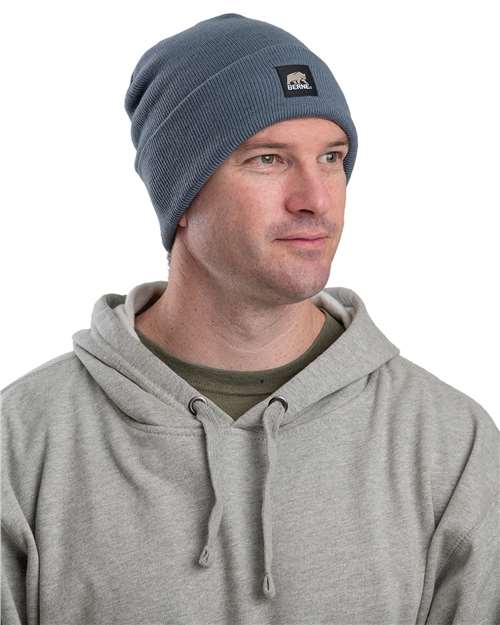 Berne Apparel Heritage Knit Cuff Beanie - H150 Steel Blue