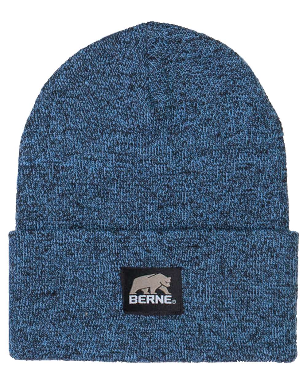 Berne Apparel Heritage Knit Cuff Beanie - H150 Blue- Black