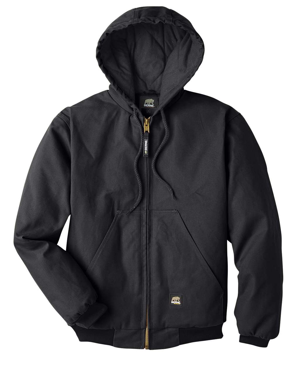 Berne Apparel Men's Berne Heritage Hooded Jacket - HJ51 Black